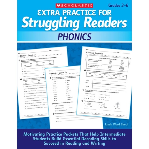 [512409 SC] Extra Practice for Struggling Readers: Phonics
