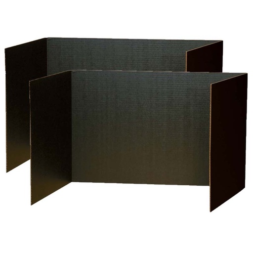 [3791-2 PAC] Privacy Boards, Black, 48" x 16", 4 Per Pack, 2 Packs