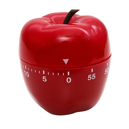 [77042 BAUM] Apple-Shaped Timer, Red