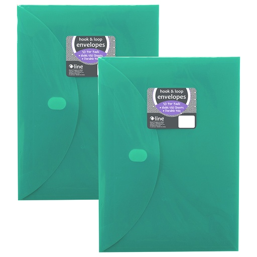 [58030-2 CL] C‑Line® XL Poly Envelopes (2‑Pack) — Side‑load letter organizers