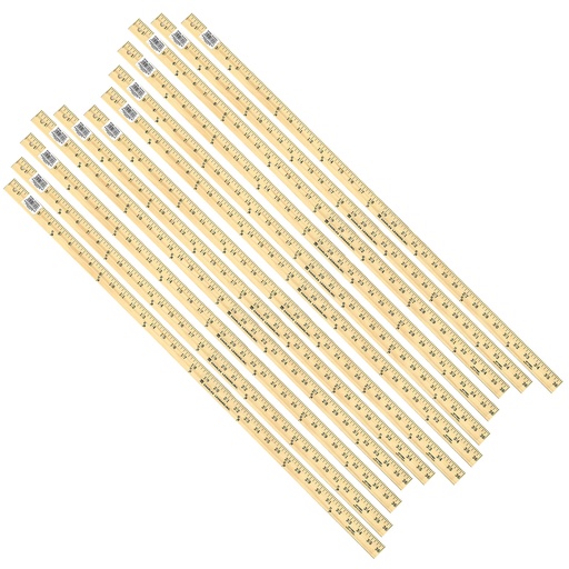 [77560-12 CLI] Charles Leonard® Wooden Yardsticks — 36" Class Pack, 12/Box