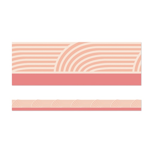 [108524 CD] True to You Coral Wave Straight Bulletin Board Borders