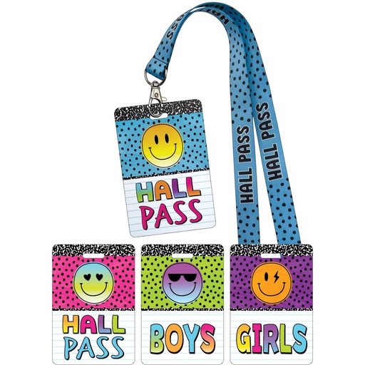 [20322 TCR] Brights 4 Ever Hall Pass Lanyards Set