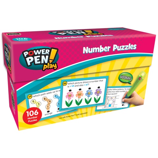 [6722 TCR] Power Pen Play: Number Puzzles, Grades 1-2