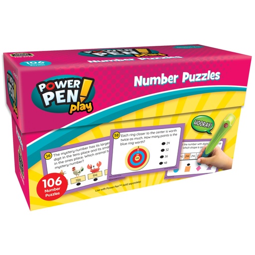 [6723 TCR] Power Pen Play: Number Puzzles, Grades 2-3