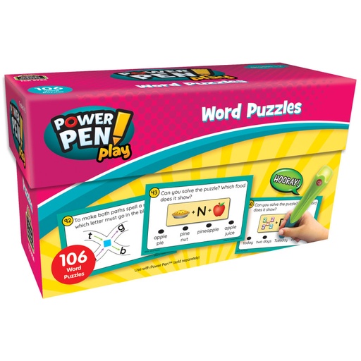 [6724 TCR] Power Pen Play: Word Puzzles, Grades 1-2