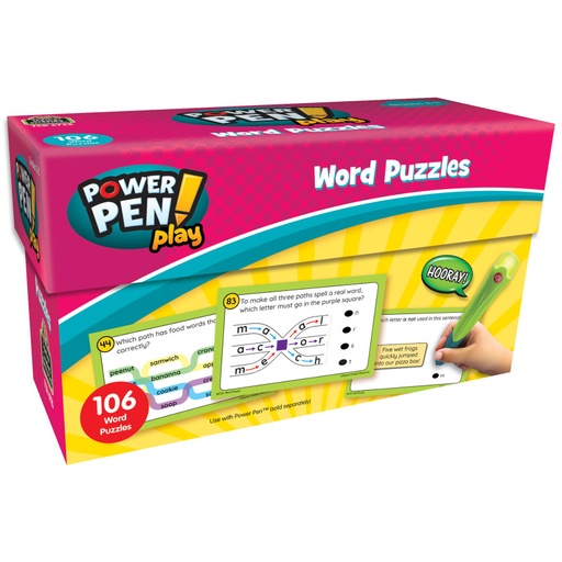 [6725 TCR] Power Pen Play: Word Puzzles, Grades 2-3