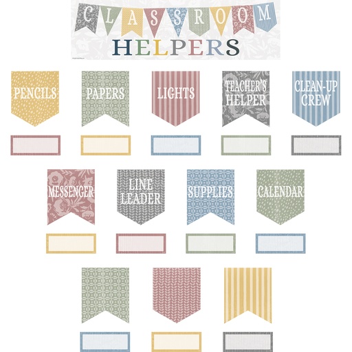 [7175 TCR] Classroom Cottage Classroom Helpers Mini Bulletin Board