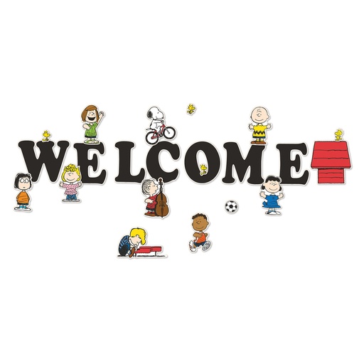 [847842 EU] Eureka® Peanuts® Giant Welcome Bulletin Board Set — 22 Pieces