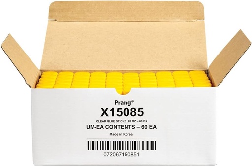 [X15085 DIX] Prang® Washable Glue Sticks — Clear, 0.28 oz, 60‑Pack