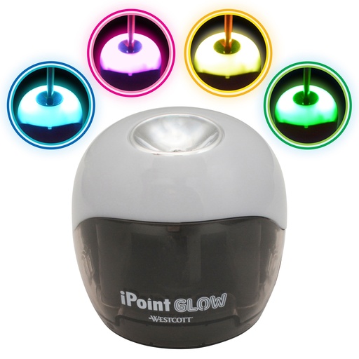 [15569 ACM] iPoint® Glow Color Changing Battery Pencil Sharpener