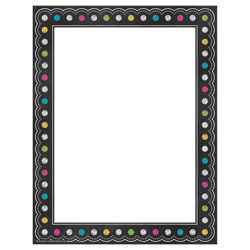 [5837 TCR] Teacher Created Resources® Chalkboard Brights Computer Paper — 50 sheets