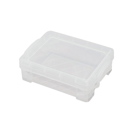 [40311 AVT] Advantus® Super Stacker Crayon Box, Clear, 4.75" × 3.5" × 1.6" (Holds 24 Crayons)