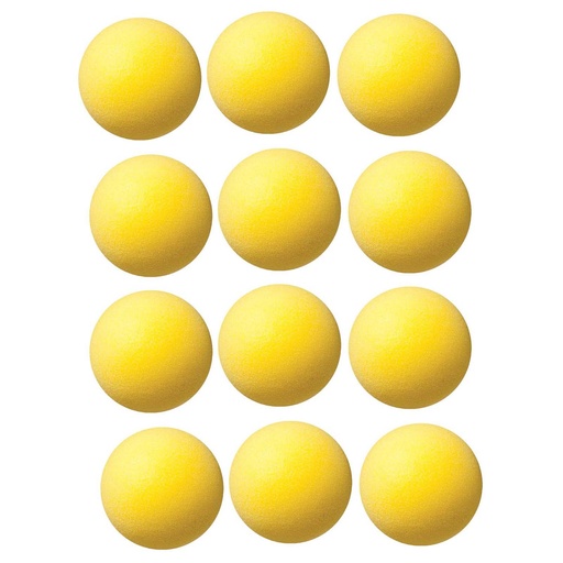 [RD4-12 CHS] Yellow 4" Uncoated Regular Density Foam Balls 12ct