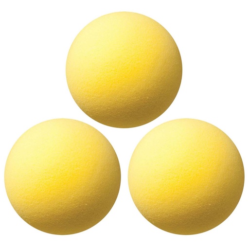 [RD7-3 CHS] Yellow 7"Uncoated Regular Density Foam Balls 3ct