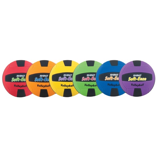 [RS2SET CHS] Rhino® Softeeze Volleyball Set of 6 in Assorted Colors
