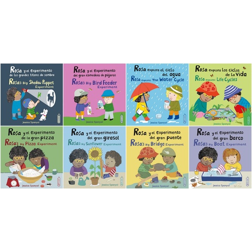 [9781786289841 CPY] Rosa's Workshop Set 1 & 2 Bilingual Spanish/English 8-Book Set