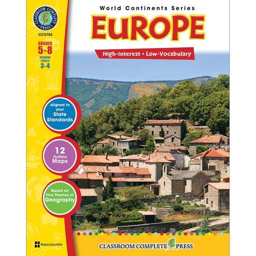 [5752 CCP] Europe Resource Book, Grade 5-8