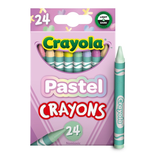 [521835 BIN] Pastel Crayons 24 Colors