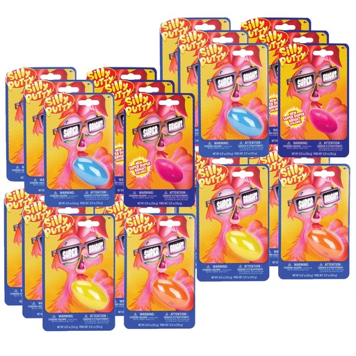 [80315-24 BIN] Silly Putty Assorted Superbright™ Colors 24 Count