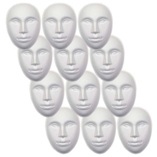 [AC4192-12 PAC] Face Paperboard Mask 12ct