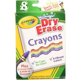 [985200 BIN] 8ct Crayola Dry Erase Crayons