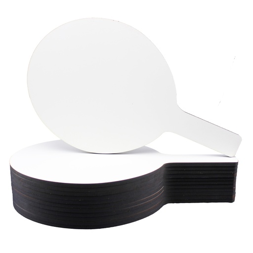 [12032 FS] Flipside® Oval Dry Erase Answer Paddles,7" x 12" x 1/4", Class Pack of 12 