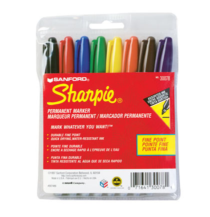 [30078 SAN] 8ct Sharpie Fine Permanent Markers