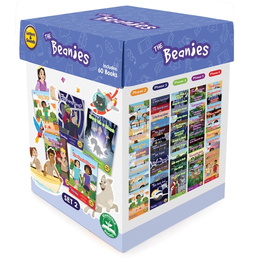 [BB158 JL] Beanstalk Books® The Beanies Hi‑Lo Diversity — Boxed Set 2 (Phases 2–6)