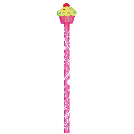 [53040 JRM] J.R. Moon® Birthday Party Pencil & Eraser Topper Write‑Ons — 36/pack