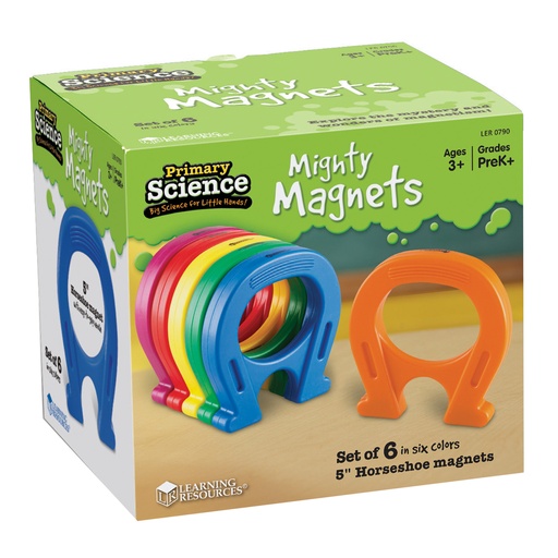 [0790 LER] Primary Science 5" Mighty Magnets Set of 6