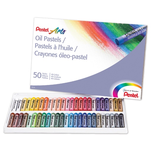 [PHN50 PEN] Oil Pastels 50 Count