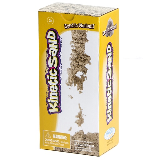 [150101 WAB] Kinetic Sand™ Natural Color (1 kg),7.75" x 3.5" x 2.5", 1 kg (2.2 lb) natural brown kinetic sand 