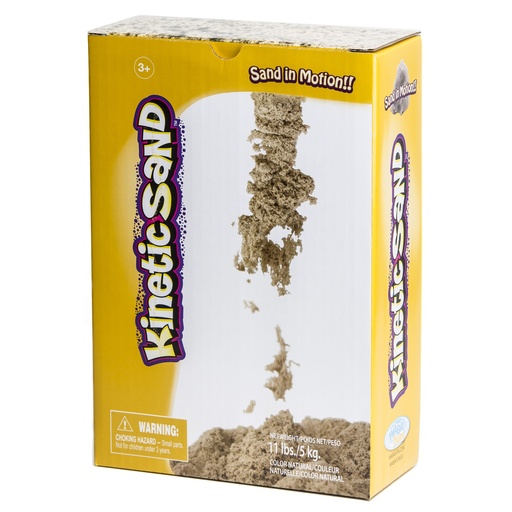 [150201 WAB] Kinetic Sand™ Natural Color (5 kg),11" x 8" x 3.5", 5 kg (11 lb) natural brown kinetic sand bulk box 