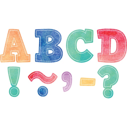 [77360 TCR] Watercolor Bold Block 3" Magnetic Letters