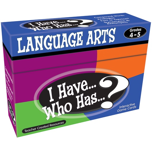 [7831 TCR] I Have, Who Has Language Arts Game Grade 4-5