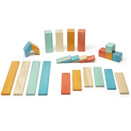 [24SPNS508T TEG] Sunset Magnetic Wooden Blocks 24-Piece Set