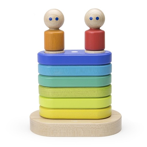 [STABGY801T TEG] Rainbow Magnetic Floating Wooden Stacker