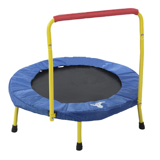 [59609 GLT] The Original Toy Company® Fold & Go Trampoline™ — Folding 36" kids’ trampoline with safety handle