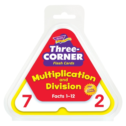 [1671 T] Multiplication and Division Three-Corner® Flash Cards