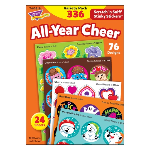 [83919 T] All Year Cheer Stinky Stickers® Variety Pack