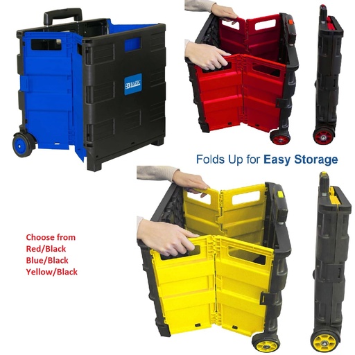 [VARIANT92] Folding Cart on Wheels w/Lid Cover