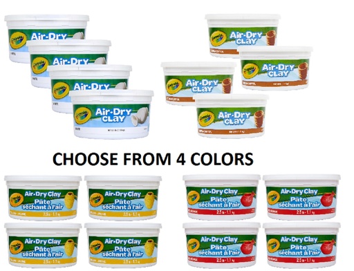 [VARIANT60] Crayola Air-Dry Clay 2.5 lbs Buckets 4ct