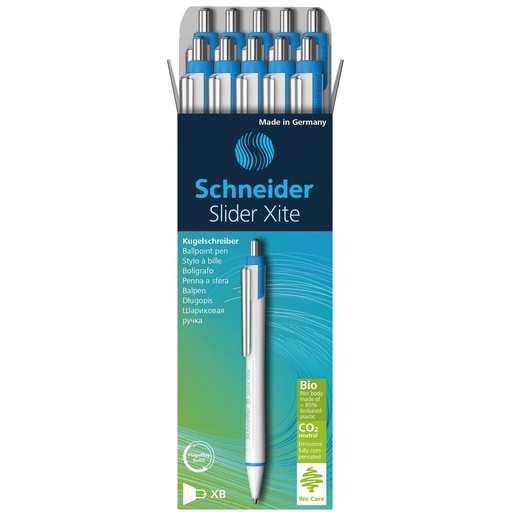[133201 PSY] Black Slider Xite XB Refillable + Retractable Ballpoint Pens Box of 10