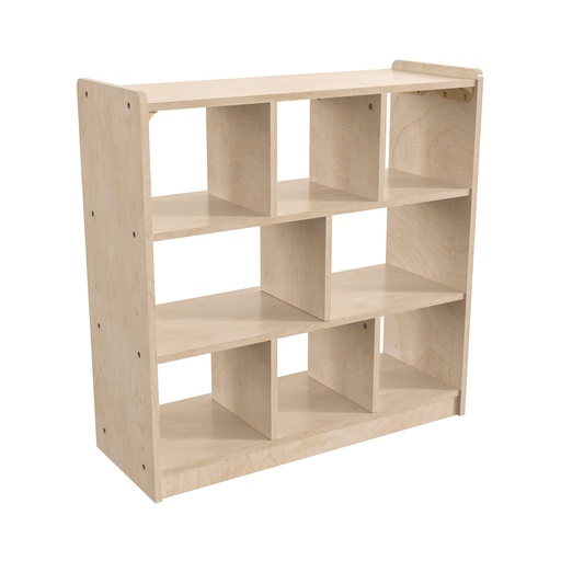 [10513 FF] Modular Wooden 8 Section Open Storage Unit