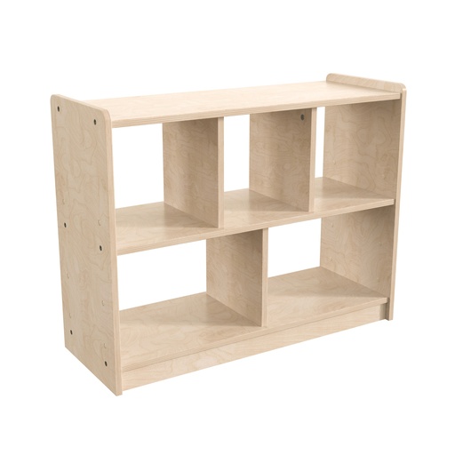 [23940 FF] Modular Wooden 5 Section Open Storage Unit