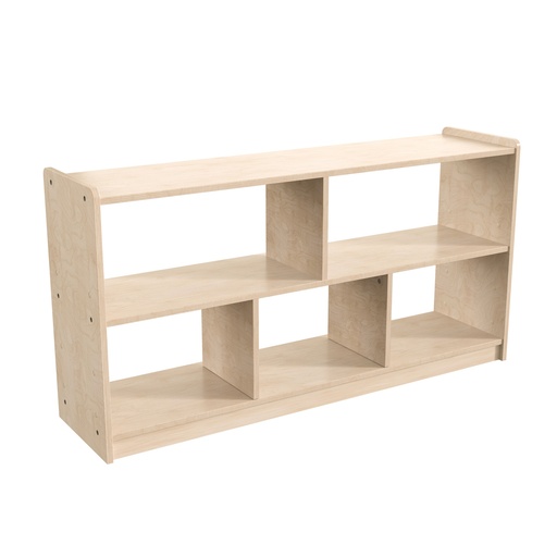 [23957 FF] Modular Wooden Extra Wide 5 Section Open Storage Unit
