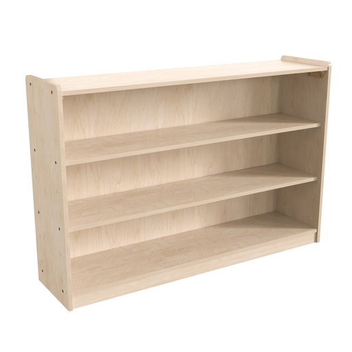 [88029 FF] Wooden Extra Wide 3 Shelf Open Storage Unit
