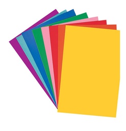 [76347 PAC] Assorted Peacock Poster Board 50 Count  Pack
