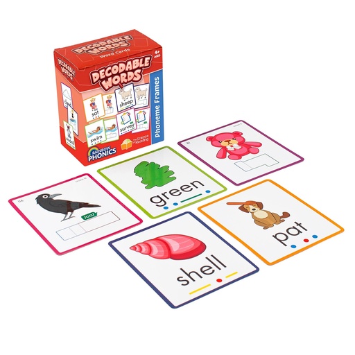 [RP105 JL] Junior Learning® Rainbow Phonics Decodable Word Cards — Reusable decoding/encoding practice across Rainbow Phonics phases